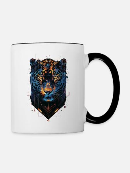 Jaguar - Tasse zweifarbig - Weiß/Schwarz