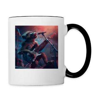 Baboon - Contrasting Mug - white/black - Right