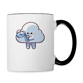keep calm and hydrate - Contrasting Mug - white/black - Right