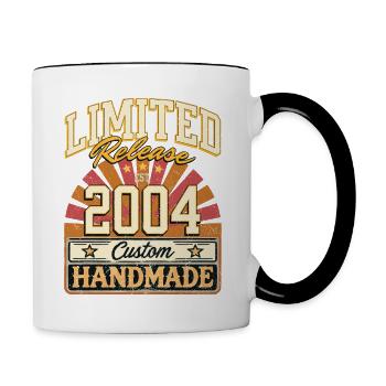 Limited 2004 Lustige Sprüche Geschenk Geburtstag - Tasse zweifarbig - Weiß/Schwarz - Rechts