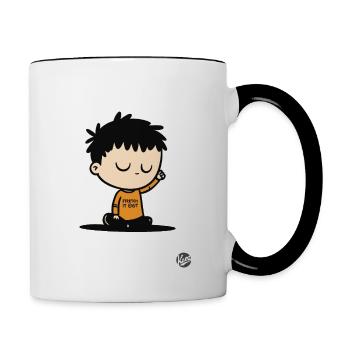 Stretch Yoga - Contrasting Mug - white/black - Right