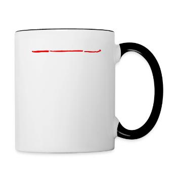 Enfant unique grande sœur 2025 - Mug contrasté - blanc/noir - Droite