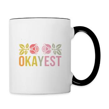 Partner Schatz Valentinstag Liebe lustiger Spruch - Tasse zweifarbig - Weiß/Schwarz - Rechts