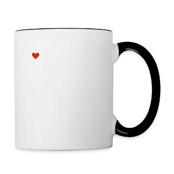Armadillo Love - Contrasting Mug - white/black - Right