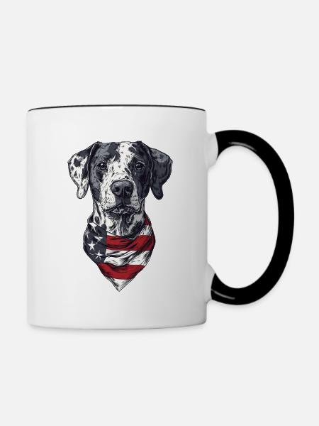 Dalmatiner - Tasse zweifarbig - Weiß/Schwarz