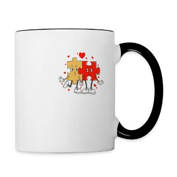 Ich habe den besten Mann der Welt - Tasse zweifarbig - Weiß/Schwarz - Rechts