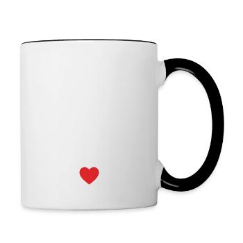 Je suis petite mais c'est moi la chef - Mug contrasté - blanc/noir - Droite