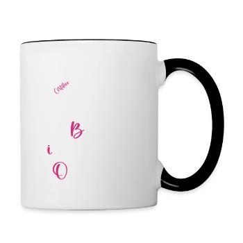 Cadeau maman personnalisé humour fête des mères - Mug contrasté - blanc/noir - Droite