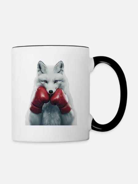 Polarfuchs - Tasse zweifarbig - Weiß/Schwarz