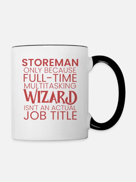 Storeman multitasking Wizard - Tasse zweifarbig - Weiß/Schwarz