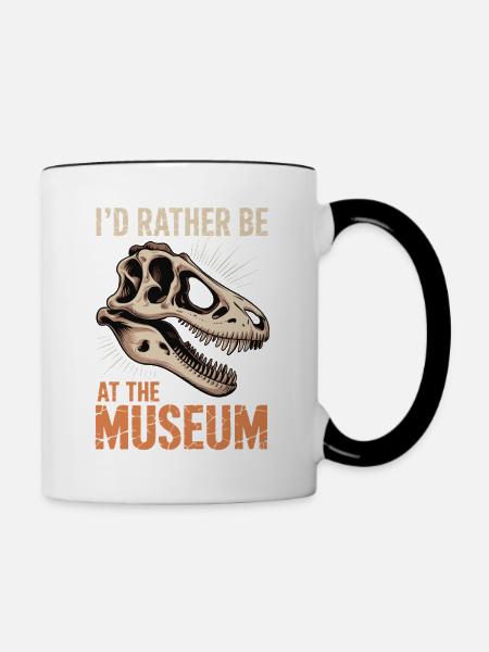 Museum - Tasse zweifarbig - Weiß/Schwarz