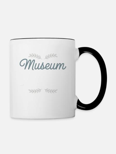 Museum - Tasse zweifarbig - Weiß/Schwarz