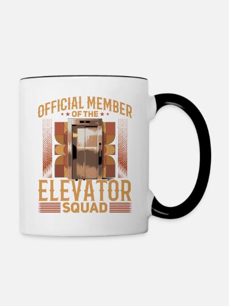 Elevator toddler & kids - Tasse zweifarbig - Weiß/Schwarz