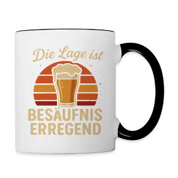 La situation est l’ivresse - Mug contrasté - blanc/noir - Droite
