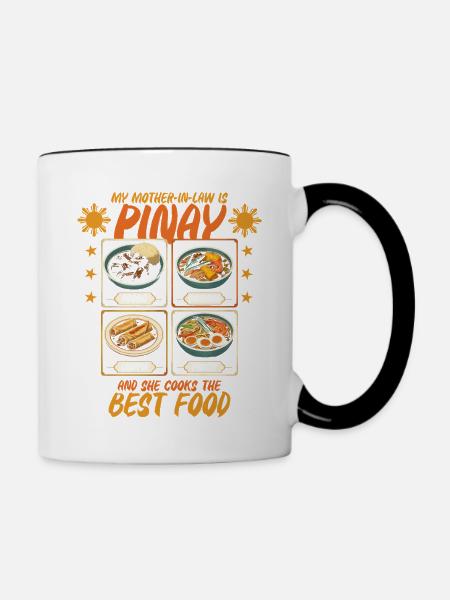 Pinay Schwiegermutter Philippinisch - Tasse zweifarbig - Weiß/Schwarz
