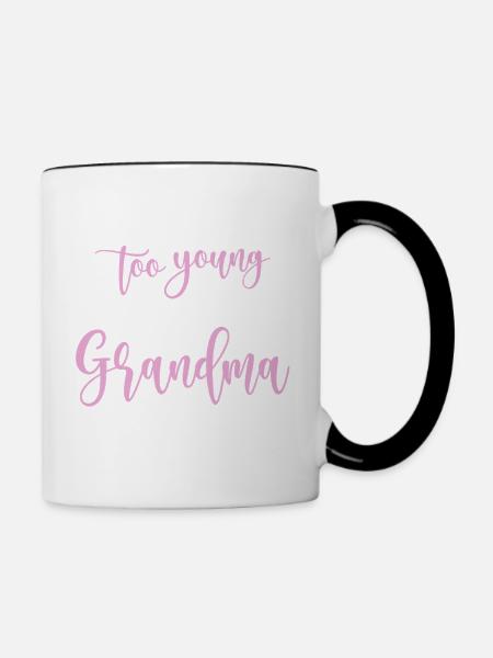 Oma Mama Geschenk Weihnachtsgeschenke Großmutter  - Tasse zweifarbig - Weiß/Schwarz