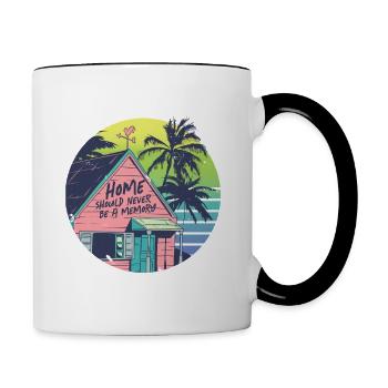 Menschlichkeit Equality - Tasse zweifarbig - Weiß/Schwarz - Rechts