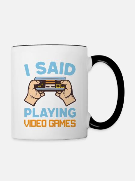 Gaming - Tasse zweifarbig - Weiß/Schwarz