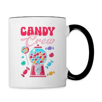 Candy Crew Decoration Candy Lover Sweet Tooth - Contrasting Mug - white/black - Right