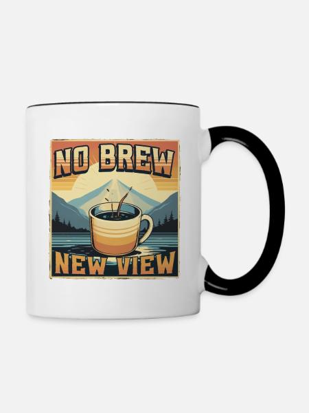 Kaffeeentzug Ex-Kaffeetrinker No Brew New View - Tasse zweifarbig - Weiß/Schwarz