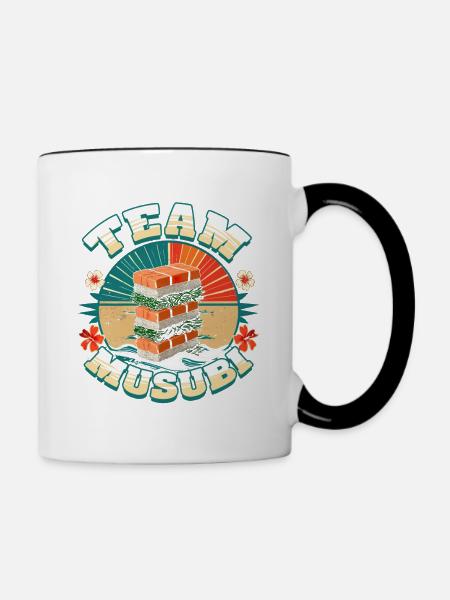 Team Musubi - Tasse zweifarbig - Weiß/Schwarz