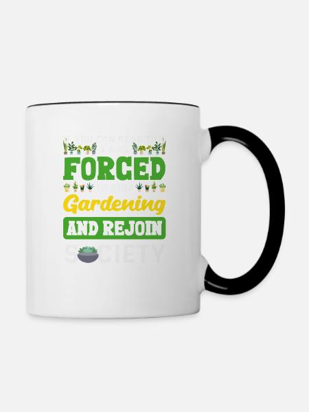 Garten- Und Pflanzenliebhaber Geschenke - Tasse zweifarbig - Weiß/Schwarz