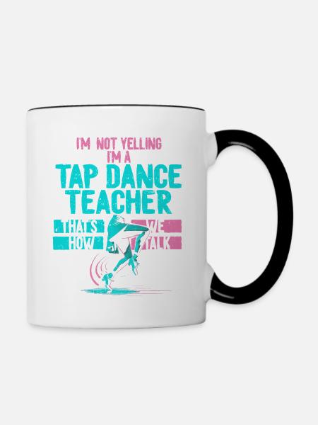 Stepptanz Stepptänzer Stepptänzerin Stepper - Tasse zweifarbig - Weiß/Schwarz