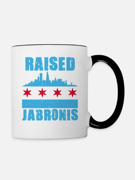 Jabroni Raised Around Jabronis - Tasse zweifarbig - Weiß/Schwarz