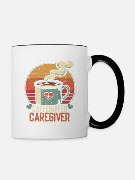 Pflegerin Pfleger Altenpflege - Tasse zweifarbig - Weiß/Schwarz