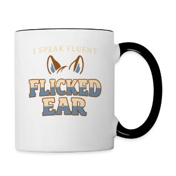 Pferdestimmung Humor Erfahrener Pferdebesitzer - Tasse zweifarbig - Weiß/Schwarz - Rechts
