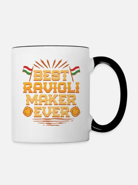 Best Ravioli Maker Ever - Tasse zweifarbig - Weiß/Schwarz