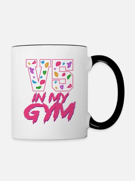 Indoor Klettern Indoorklettern - Tasse zweifarbig - Weiß/Schwarz