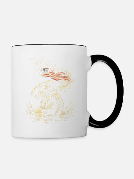 Entenjagd - Tasse zweifarbig - Weiß/Schwarz