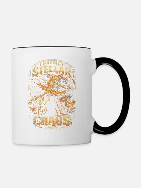 Astronomie Astronom - Tasse zweifarbig - Weiß/Schwarz