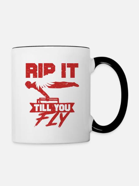 Calisthenics - Tasse zweifarbig - Weiß/Schwarz