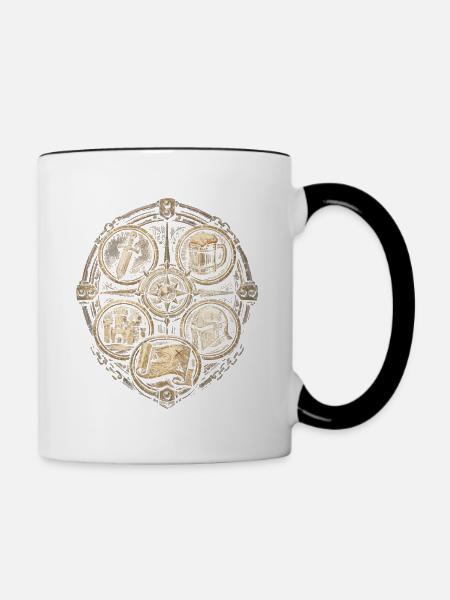 Mittelalterfest Mittelaltermarkt Roleplay - Tasse zweifarbig - Weiß/Schwarz