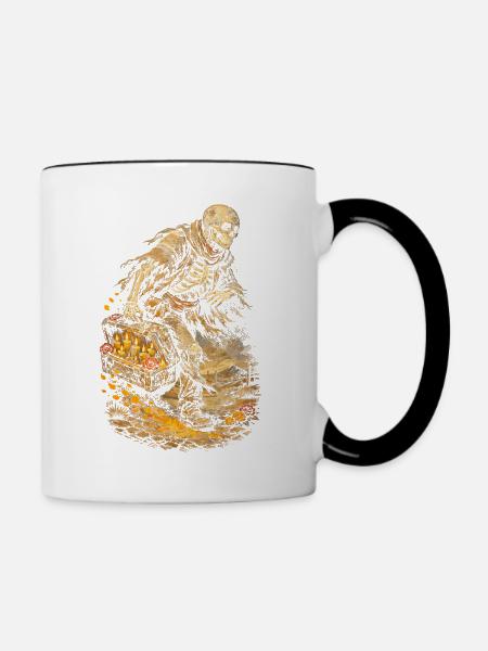 Dia De Los Muertos - Tasse zweifarbig - Weiß/Schwarz
