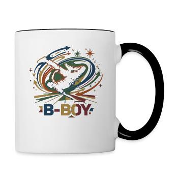 Breakdance B-Boy Graffiti Streetdance - Mug contrasté - blanc/noir - Droite