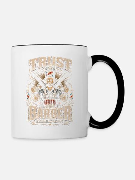 Barber Barbier Trust The Barber - Tasse zweifarbig - Weiß/Schwarz