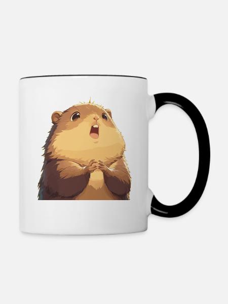 Murmeltiere Murmeltier - Tasse zweifarbig - Weiß/Schwarz