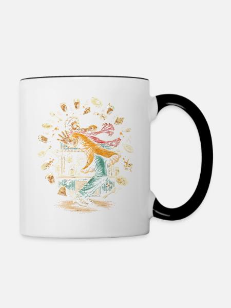 Bollywood - Tasse zweifarbig - Weiß/Schwarz