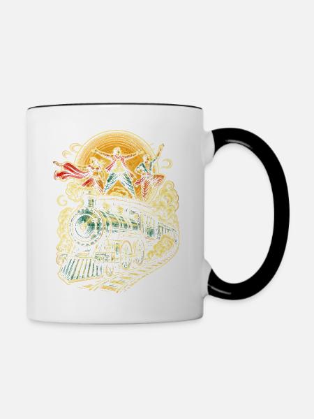 Bollywood - Tasse zweifarbig - Weiß/Schwarz