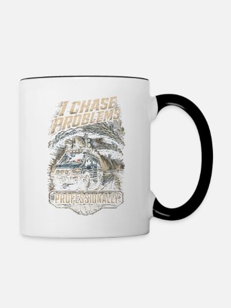Sturmjäger Meteorologe - Tasse zweifarbig - Weiß/Schwarz