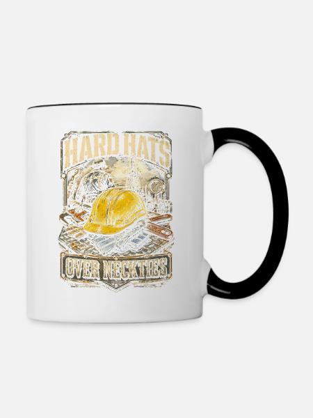 Bohrinsel Ölplattformarbeiter - Tasse zweifarbig - Weiß/Schwarz