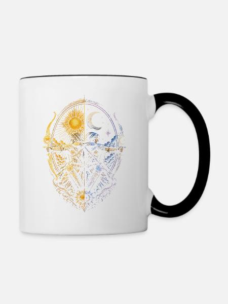 Bogenschießen Bogenschütze - Tasse zweifarbig - Weiß/Schwarz