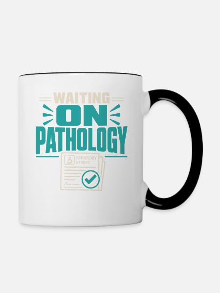 Pathologie-laborwoche, Diagnostik, - Tasse zweifarbig - Weiß/Schwarz