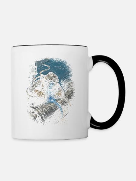 Unterwasserschweißer Unterwasser Schweißer - Tasse zweifarbig - Weiß/Schwarz
