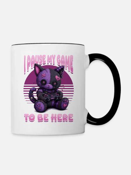Pastel Goth Soft Goth Gaming Gamer - Tasse zweifarbig - Weiß/Schwarz