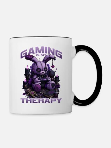 Pastel Goth Soft Goth Gaming Gamer - Tasse zweifarbig - Weiß/Schwarz