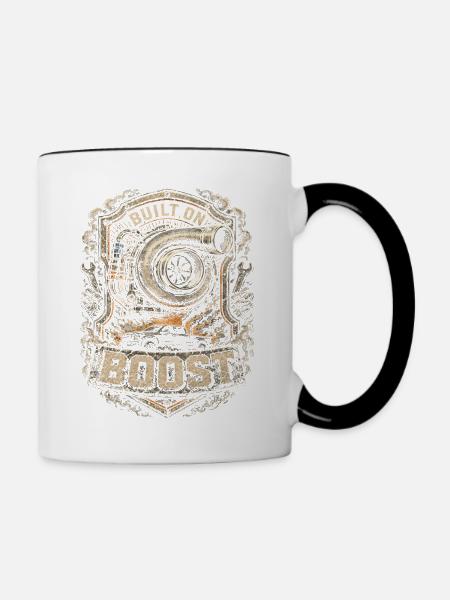 Rolling Coal - Tasse zweifarbig - Weiß/Schwarz